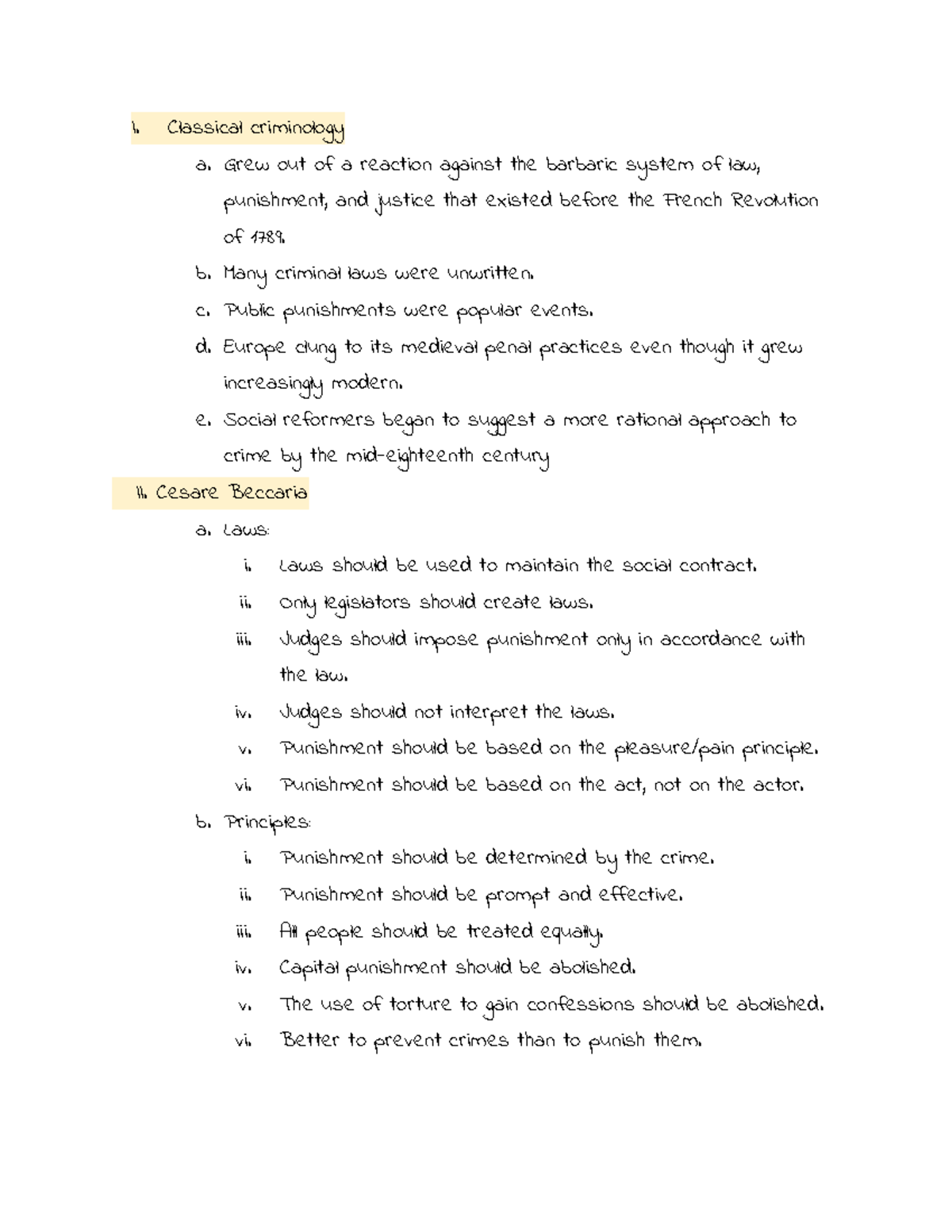 CRIM 101: Notes on Classical and Contemporary Criminology - Studocu