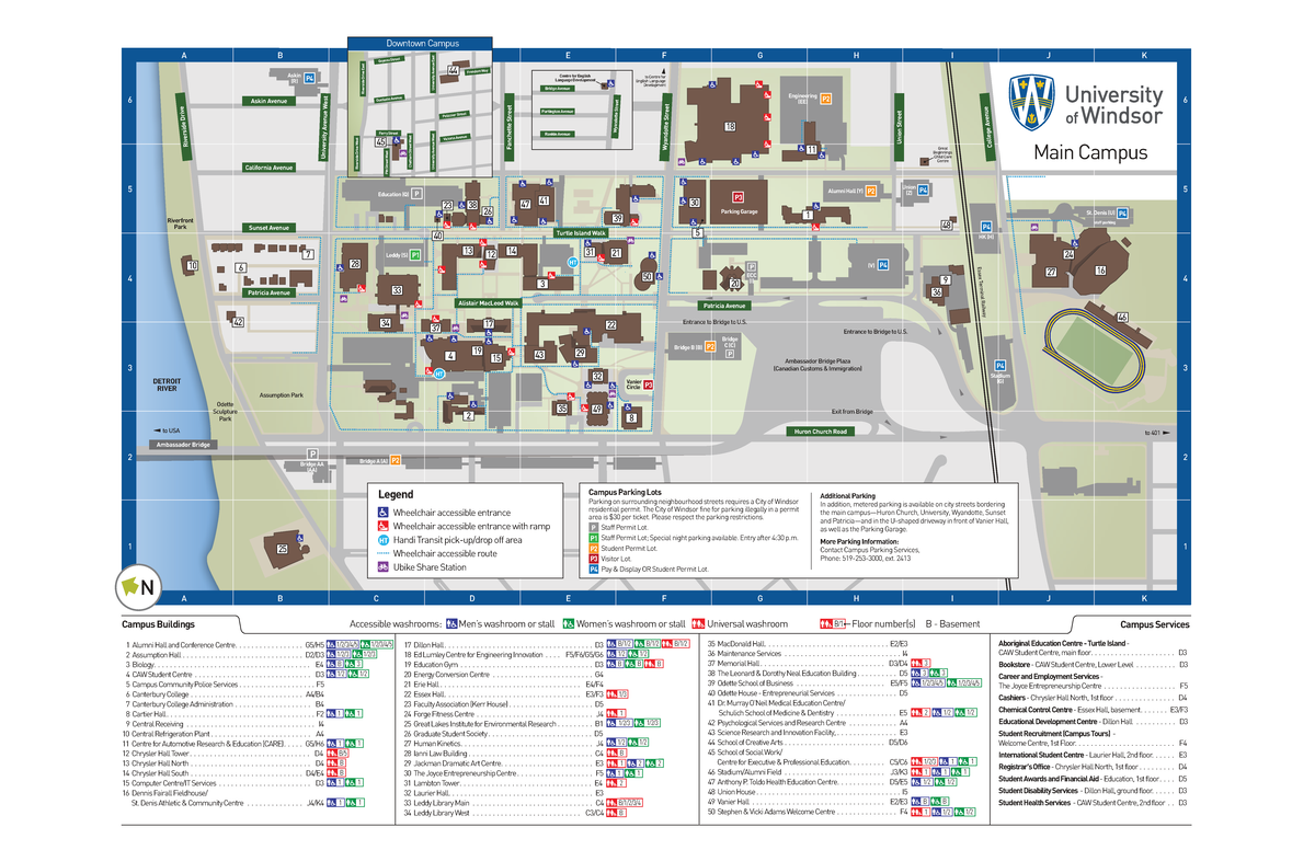 Uw Campus Map: Downtown Campus and Surrounding Areas - Studocu