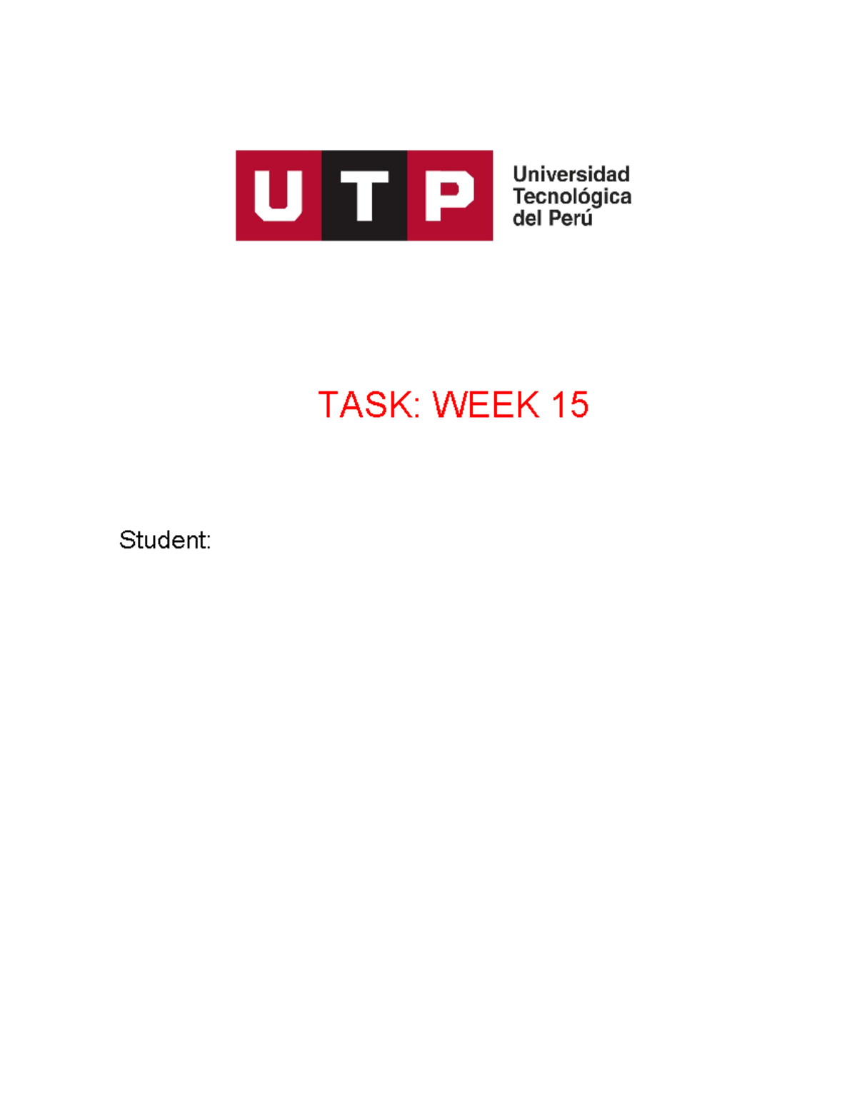 Week 15-World University Games - Ingles III - TASK: WEEK 15 Student ...