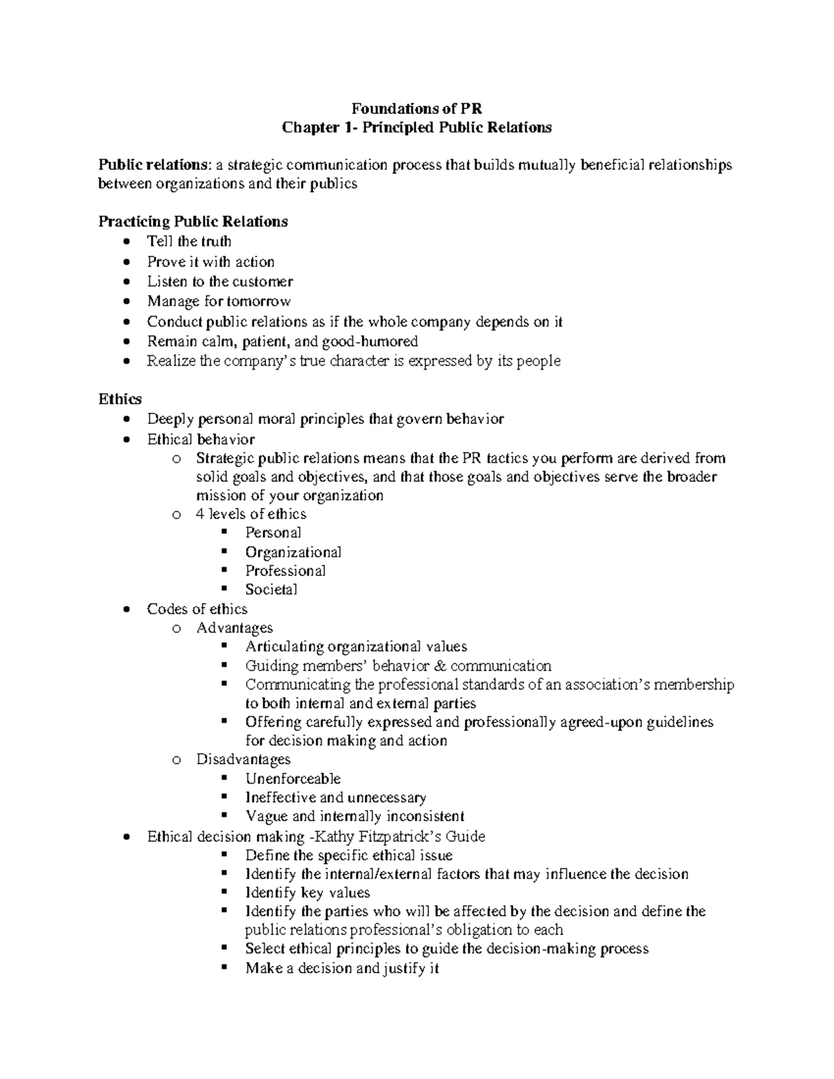 Chapter 14 Careers PRCM2400 - Chapter 14: Careers PR roles Technician o ...