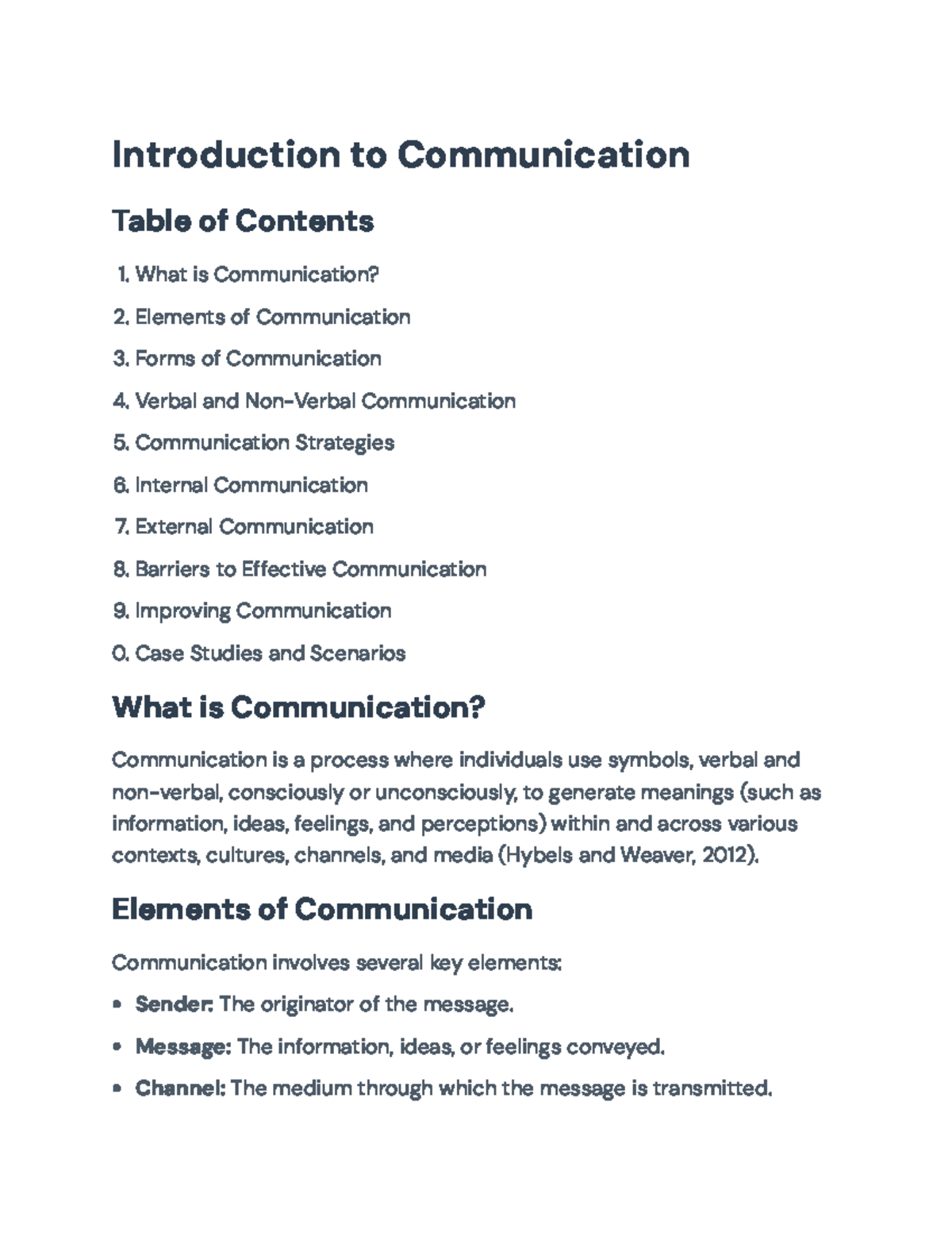Effective Communication Strategies and Barriers - COM 101 Lecture Notes ...