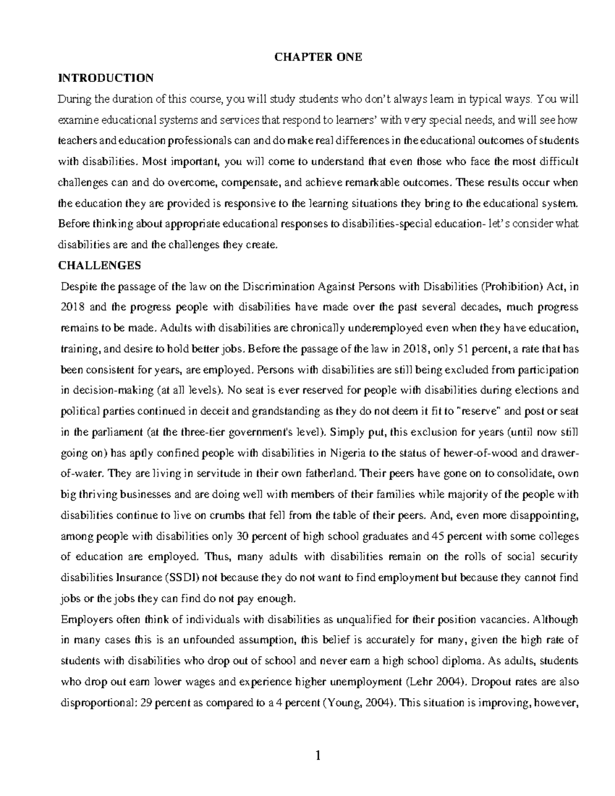 EDU 202 Lecture NOTES - Counseling Students with Special Needs - Studocu