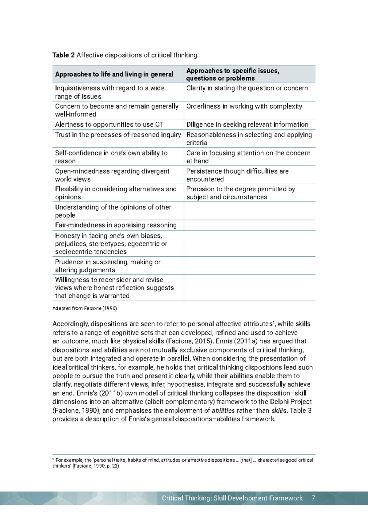287816564-10 - Critical Thinking Framework Lecture Notes - Studocu