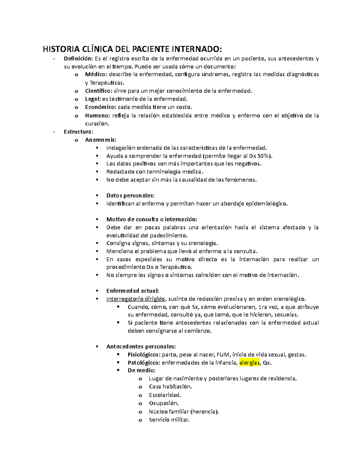 Historia Clínica Completa del Paciente Argente Alvarez - Document Preview