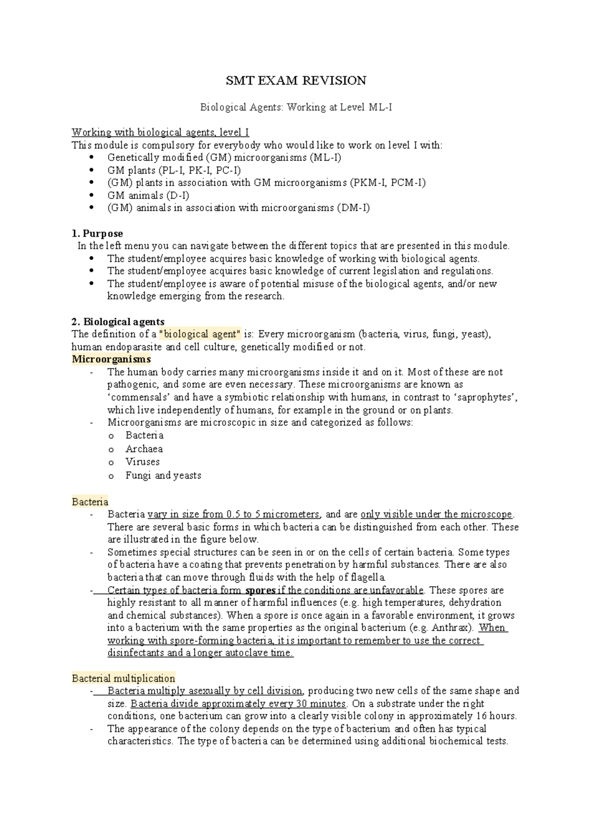 SMT EXAM - Summary of Pharmaceutical Microbiology Concepts - Studeersnel