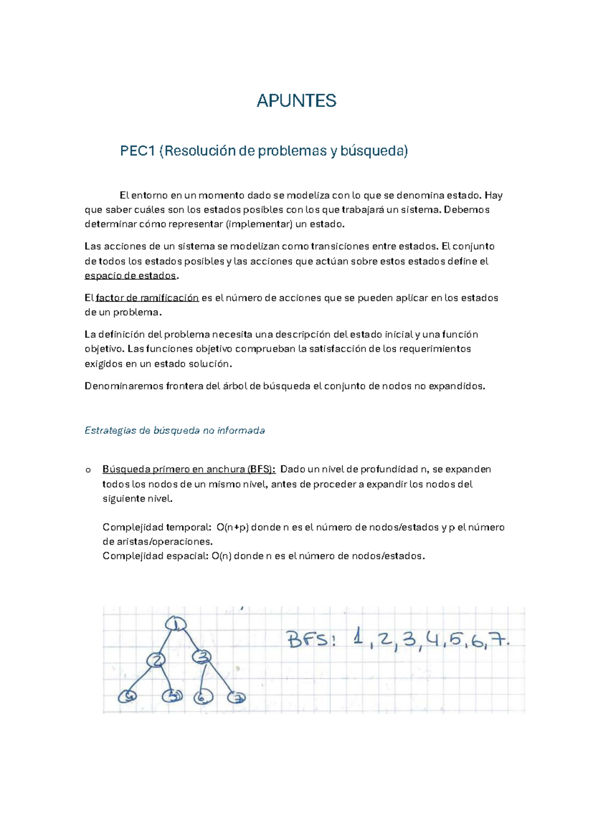 Apuntes de Preparación para el Examen PEC1 y PEC2 en Inteligencia ...