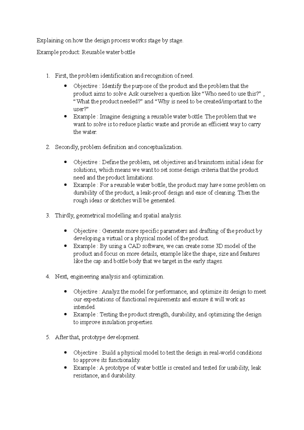 Group assignment (30 oct) - Explaining on how the design process works ...