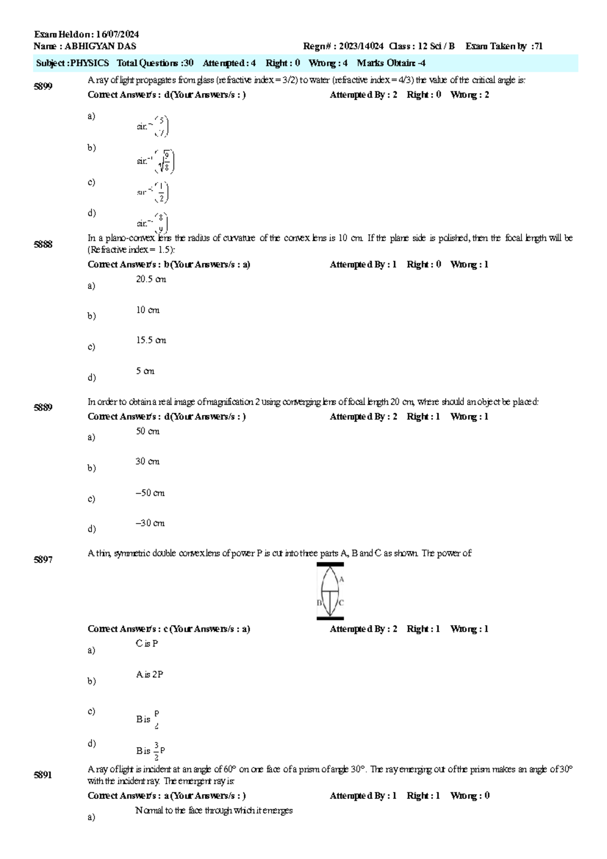 193 2023 14024 - Physics Quiz Questions and Answers - Studocu