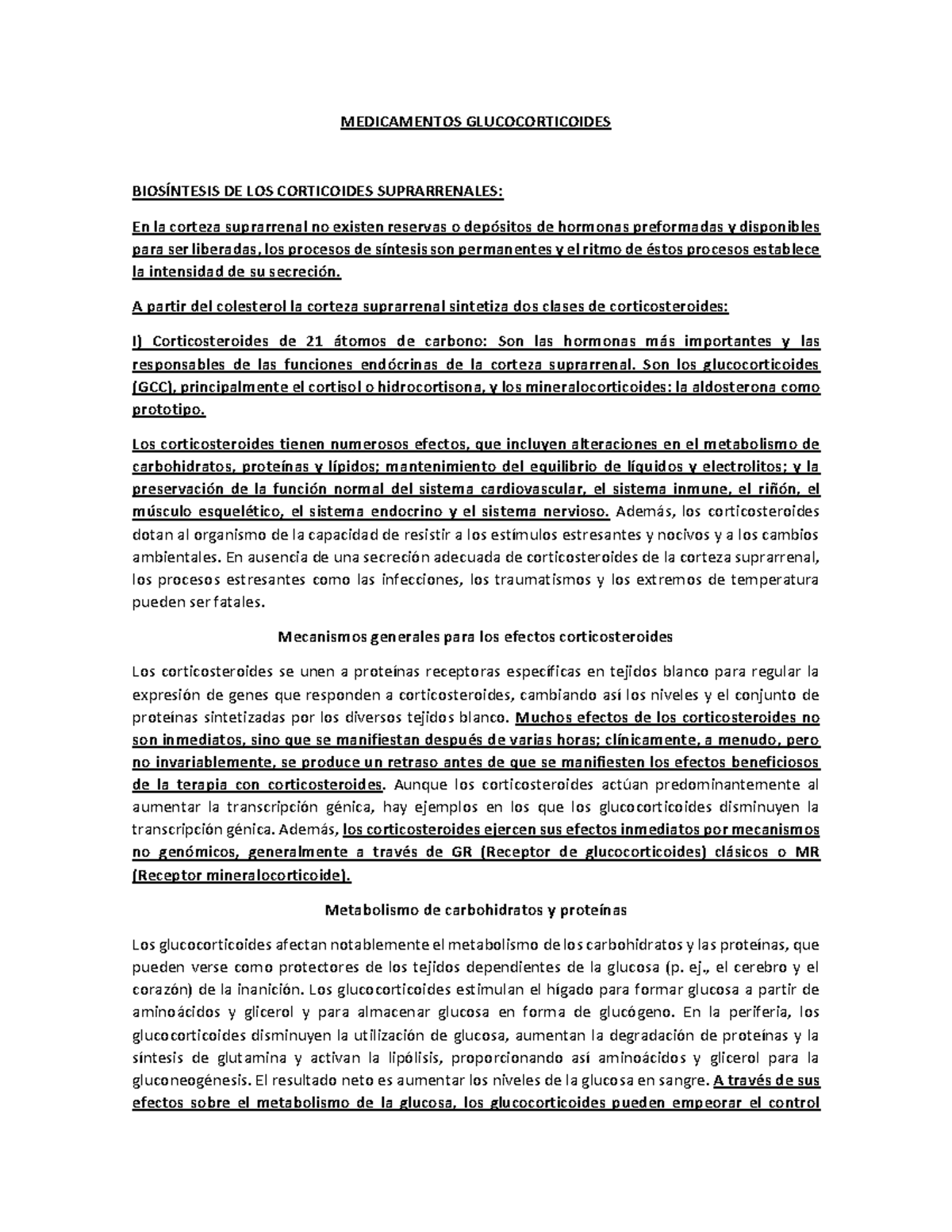 Material de Lectura Farmacología III - Glucocorticoides Semana 6 IIS 2024 - Document Preview