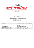 visual basic programming - DFP40023 - Studocu