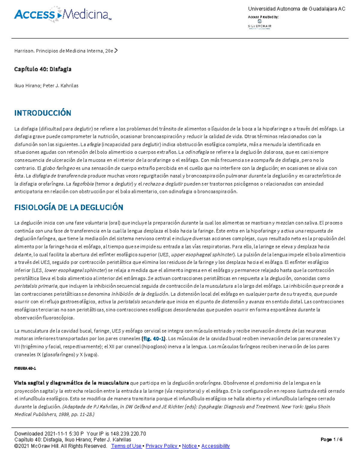 Capítulo 40 Disfagia - capitulo de harrison 2 - Document Preview