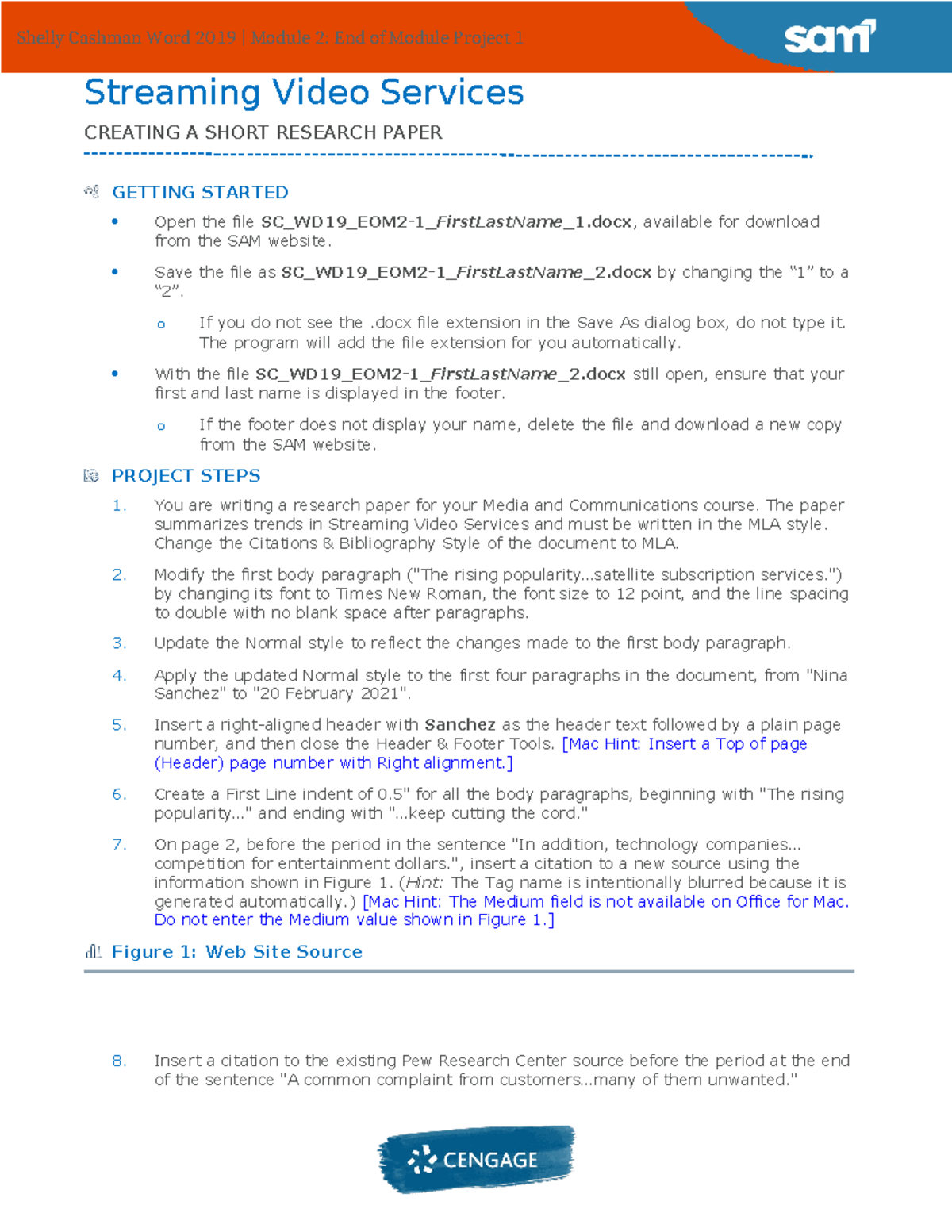 Creating a Research Paper on Streaming Video Services for SC WD19 EOM2 ...