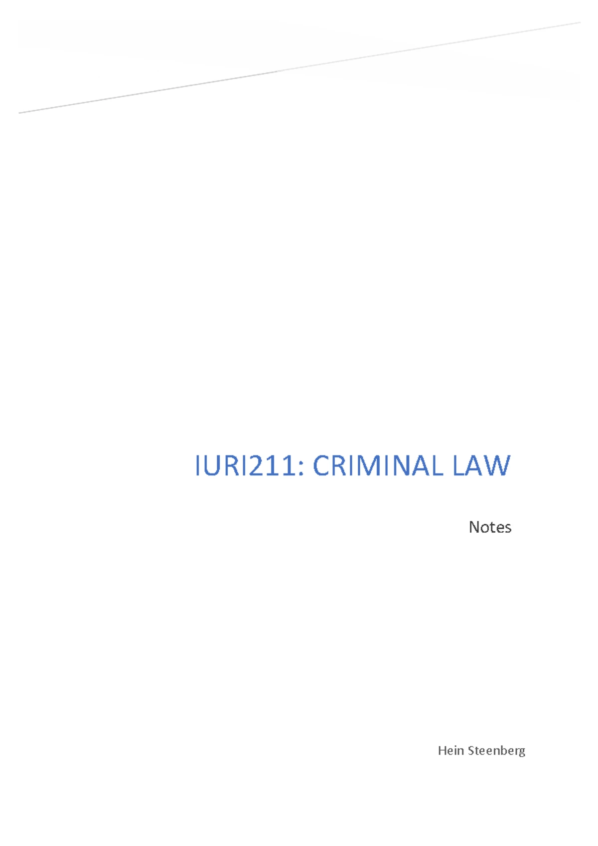IURI211 Test 2 SU4-6 - notes - Study unit 4 Unlawfulness An act can ...