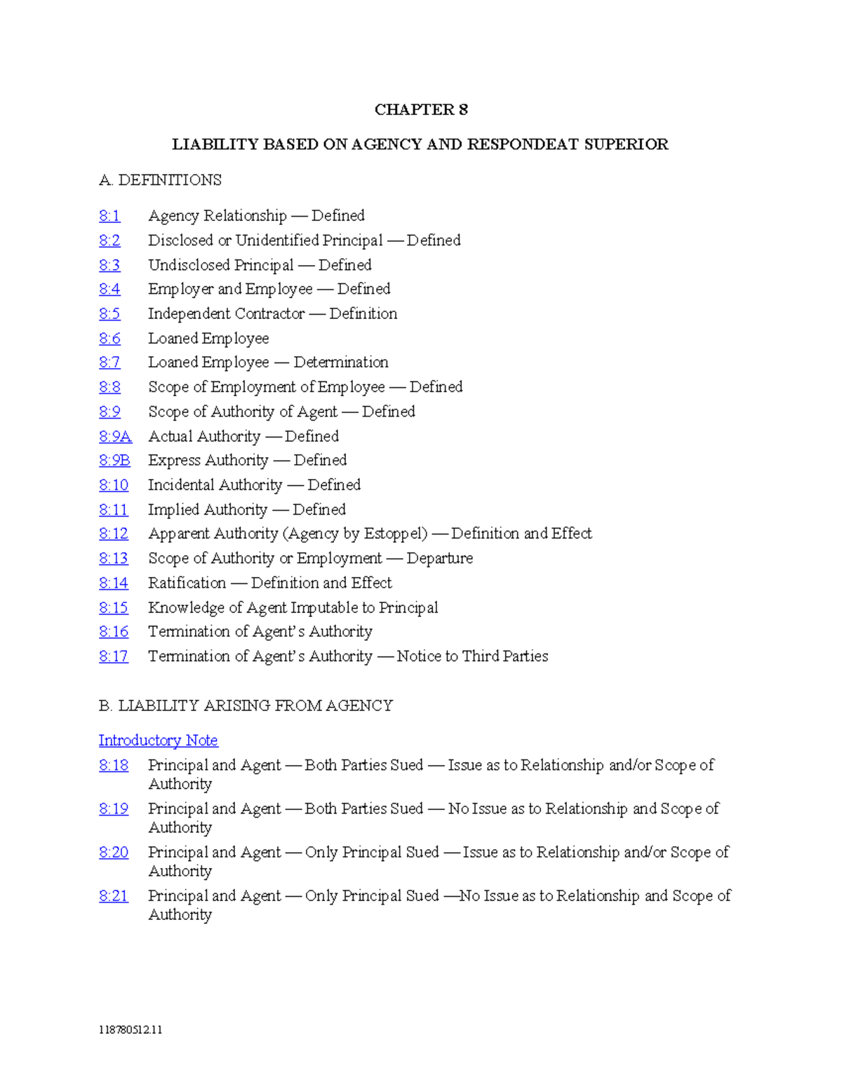 CHAPTER 8: AGENCY LIABILITY AND RESPONDEAT SUPERIOR IN COLORADO - Studocu