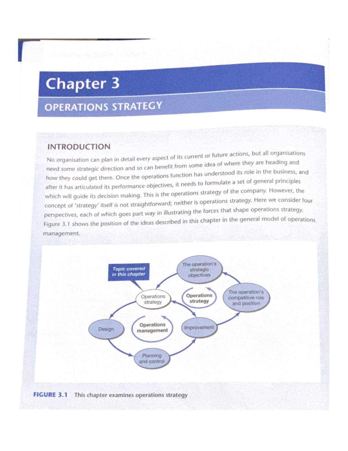 Chapter 3: Insights on Operations Strategy and Management Principles ...