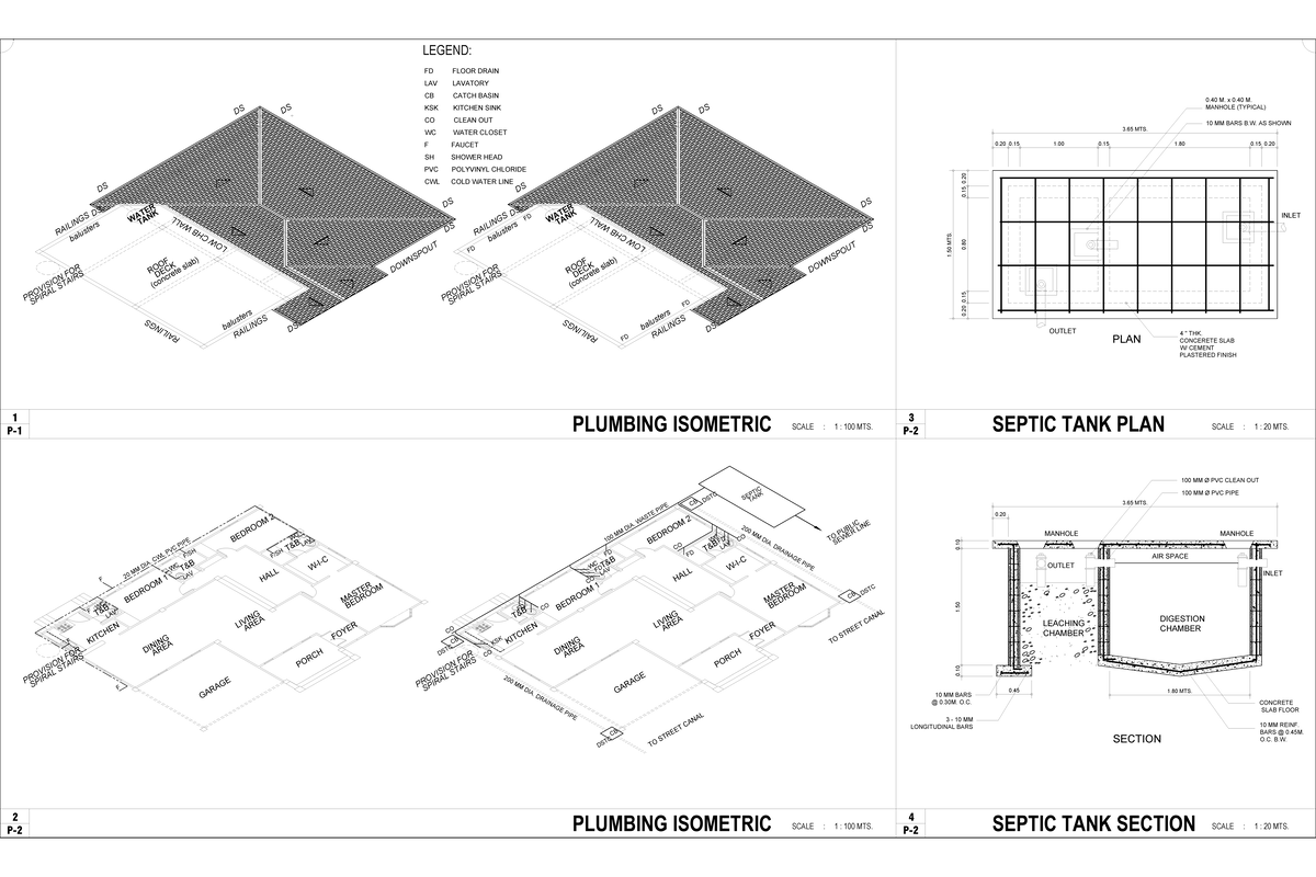 Plumbing Layout Plan: Sample Plumbing Design (Course Code: PLUMB 101 ...