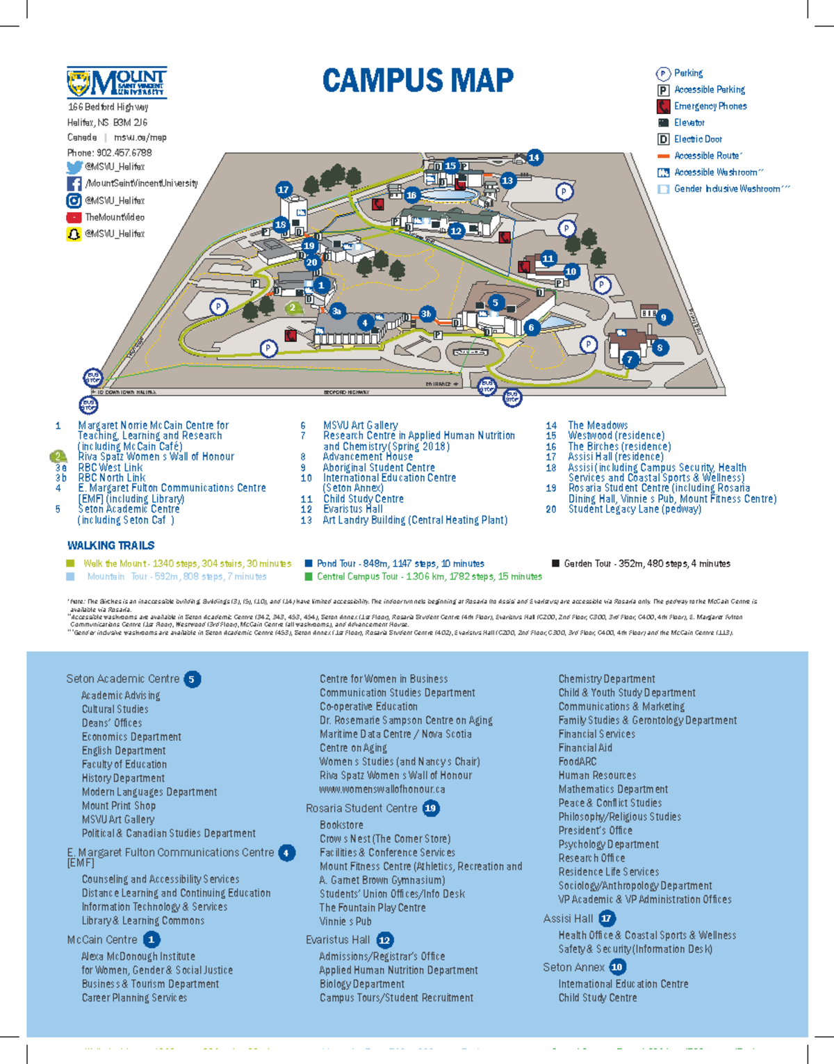 MSVU Campus Map and Accessibility Guide - 1232 - Studocu