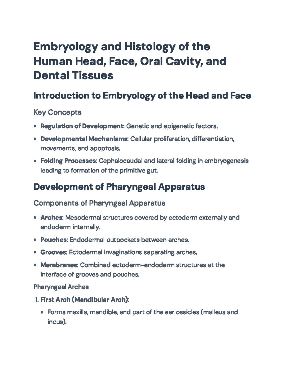 Embryology and Histology of the Human Head and Face: A Study Guide ...