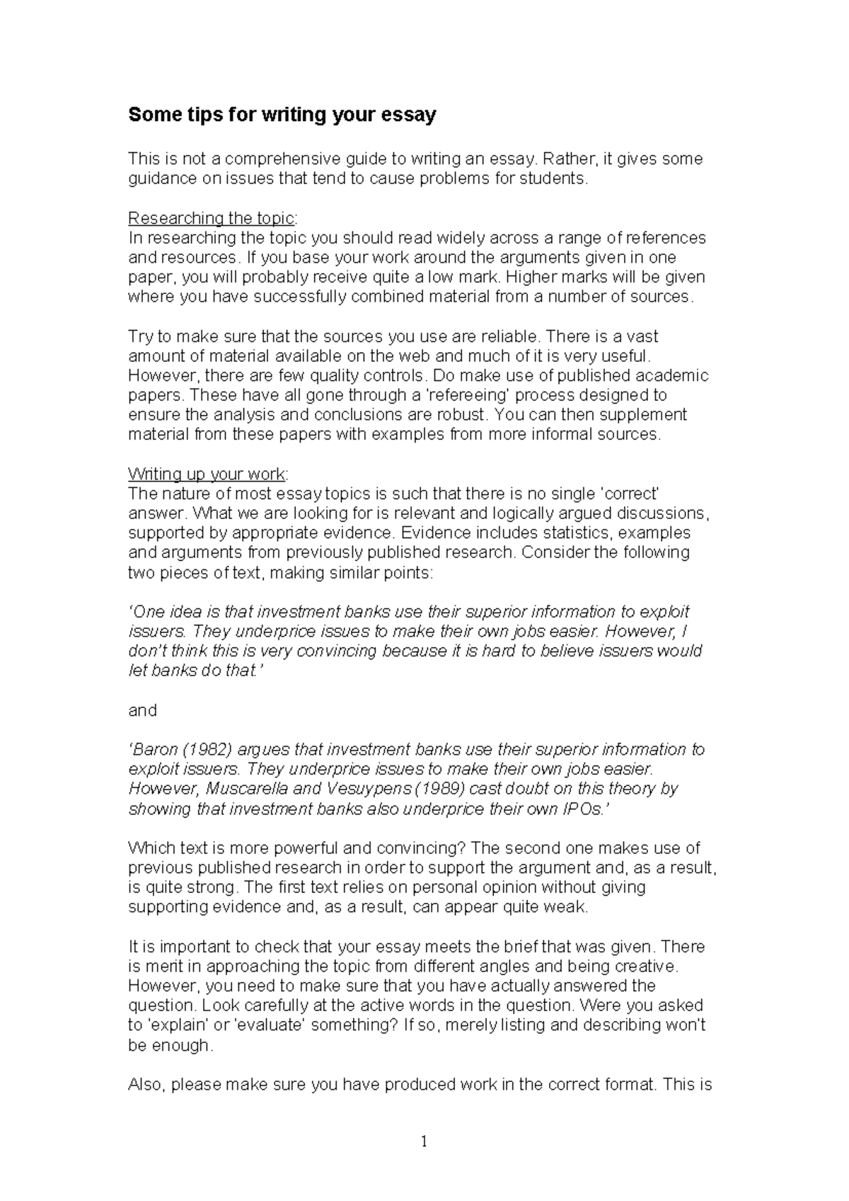 Essay Writing Tips: Enhance Your Skills for Success - Studocu