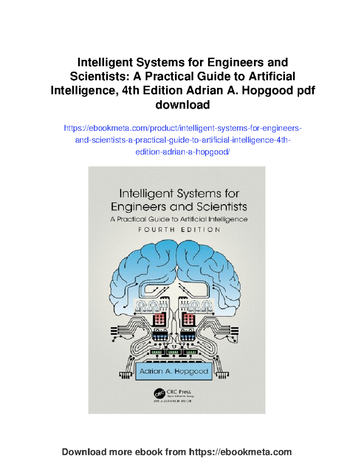Intelligent Systems for Engineers and Scientists: Practical AI Guide ...