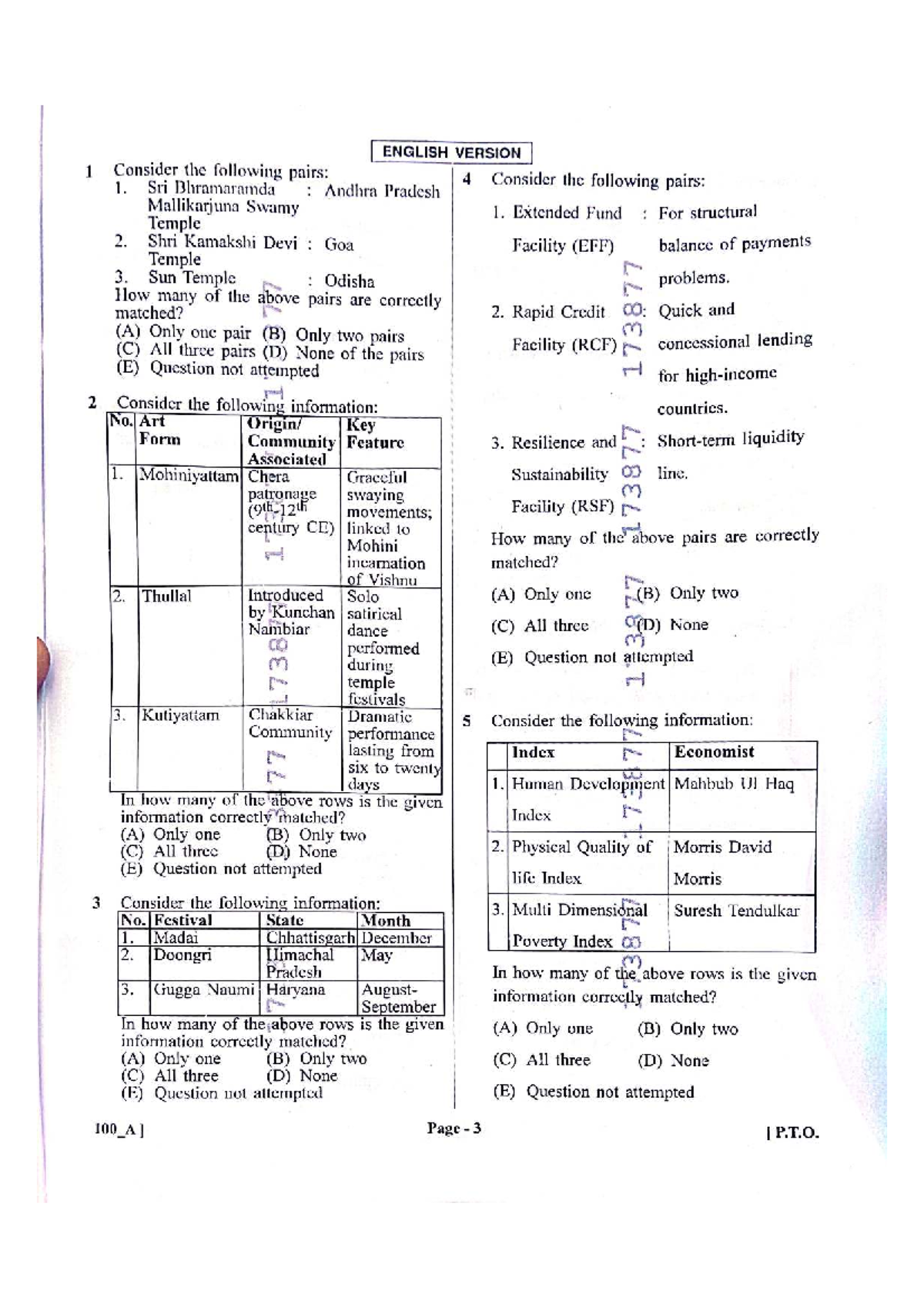 HCS GS Paper - General Studies Questions and Answers - Studocu