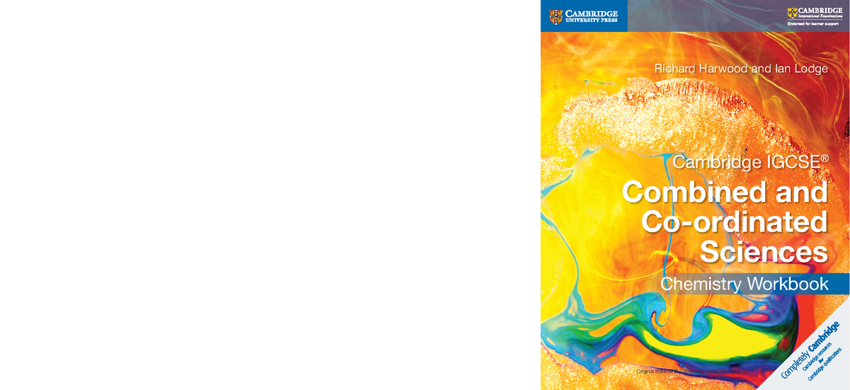 Cambridge IGCSE Combined and Co-ordinated Sciences Chemistry Workbook ...