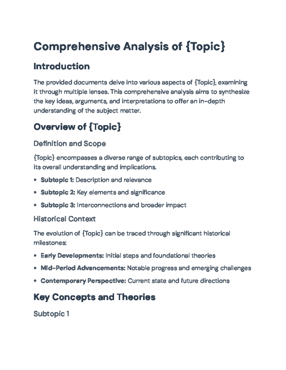 Comprehensive Analysis of {Topic} Overview and Key Insights ...