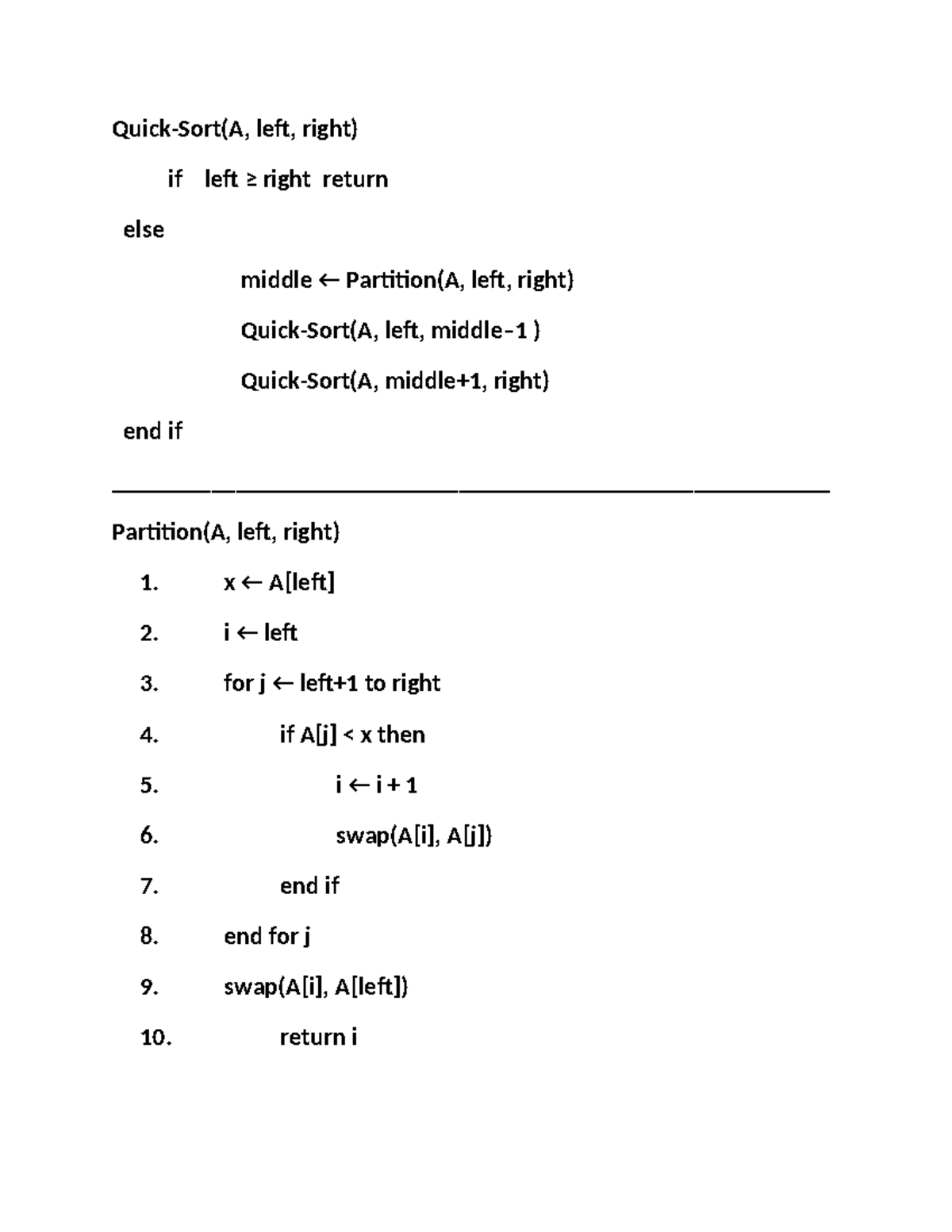 Quicksort Algo - PPT Presentation - Btech - Quick-Sort(A, left, right ...
