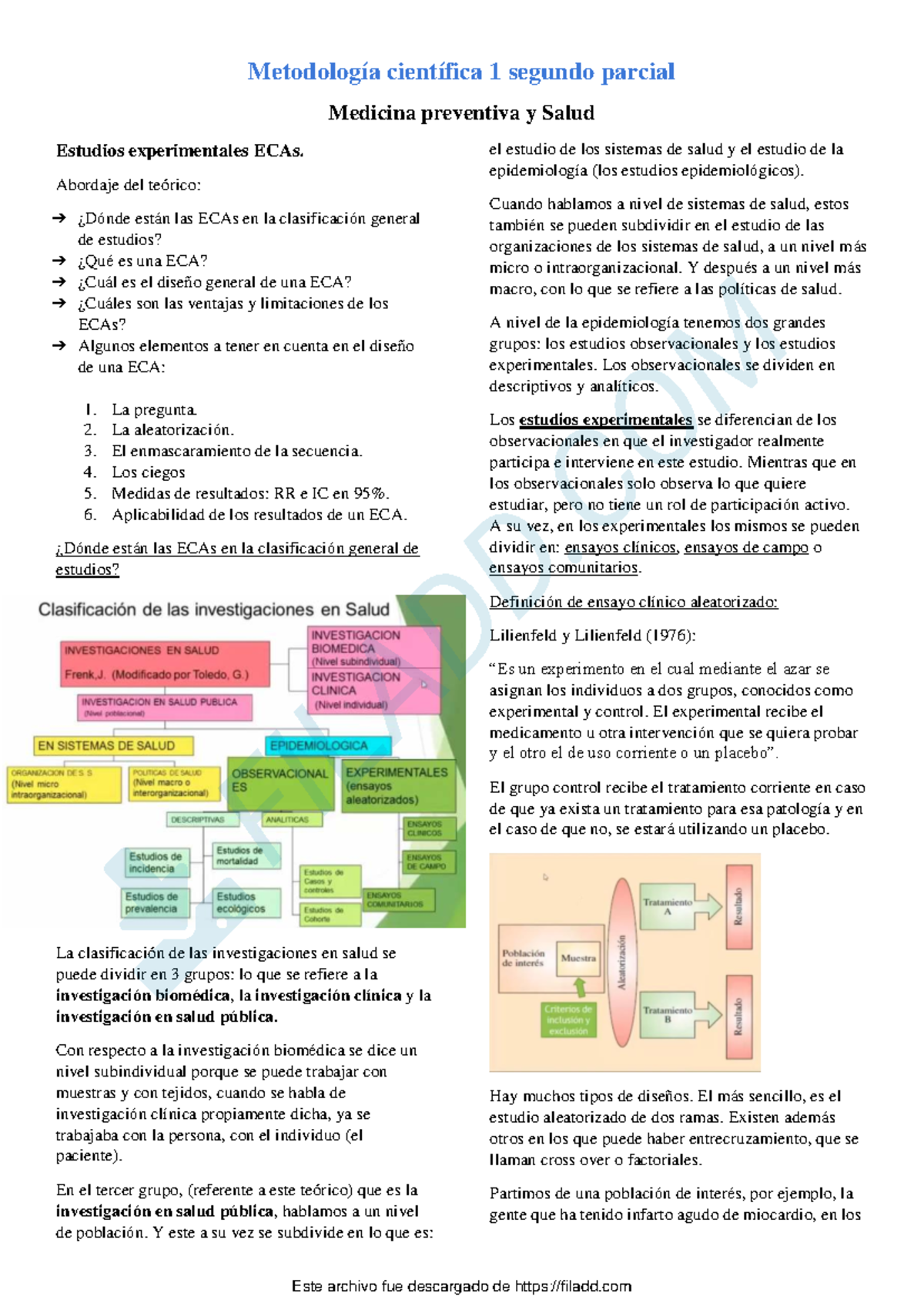 Metodologia cientifica 2do parcial - Metodología científica 1 segundo ...