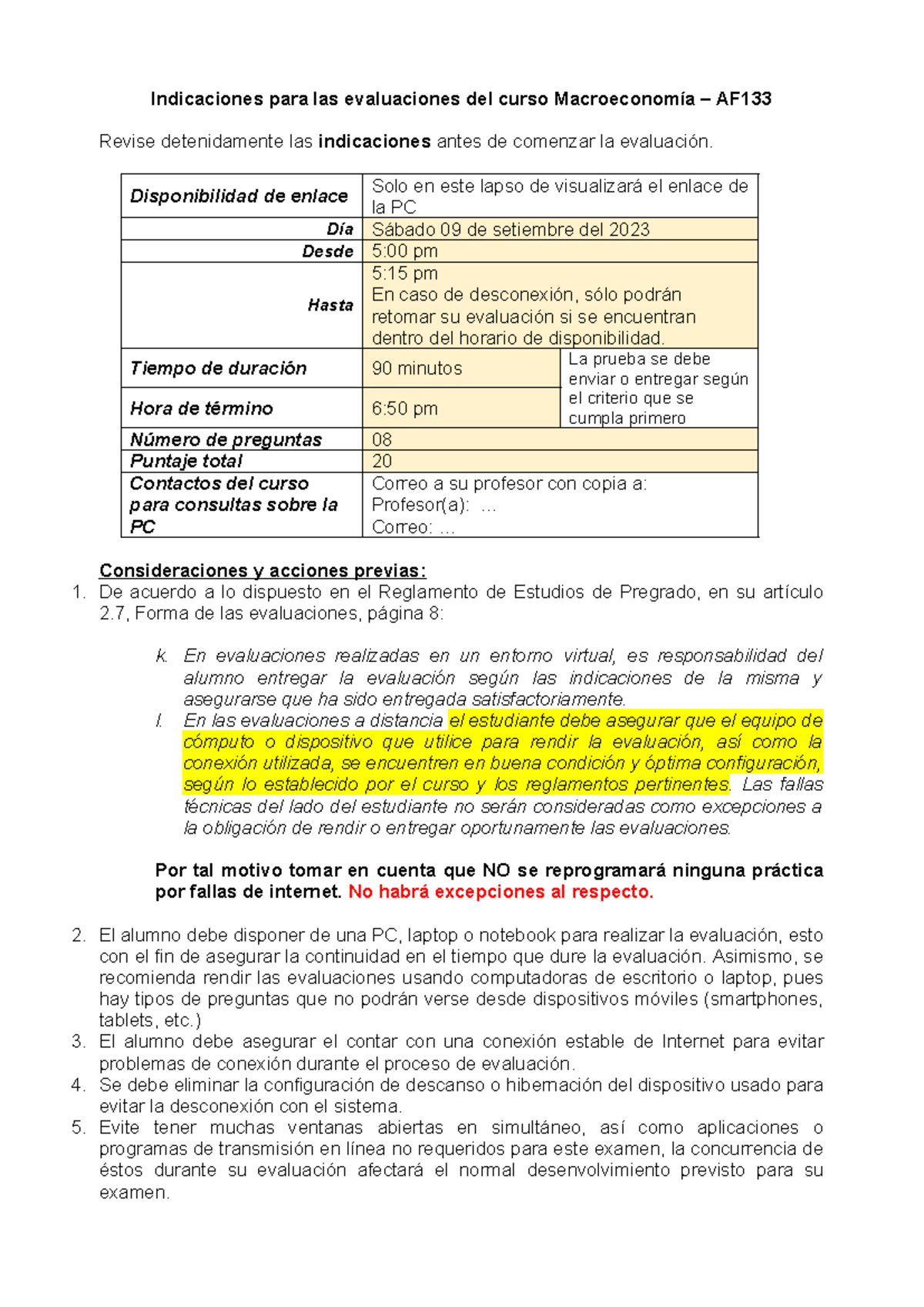 Indicaciones para la Evaluación PC1 de Macroeconomía AF133 - Studocu