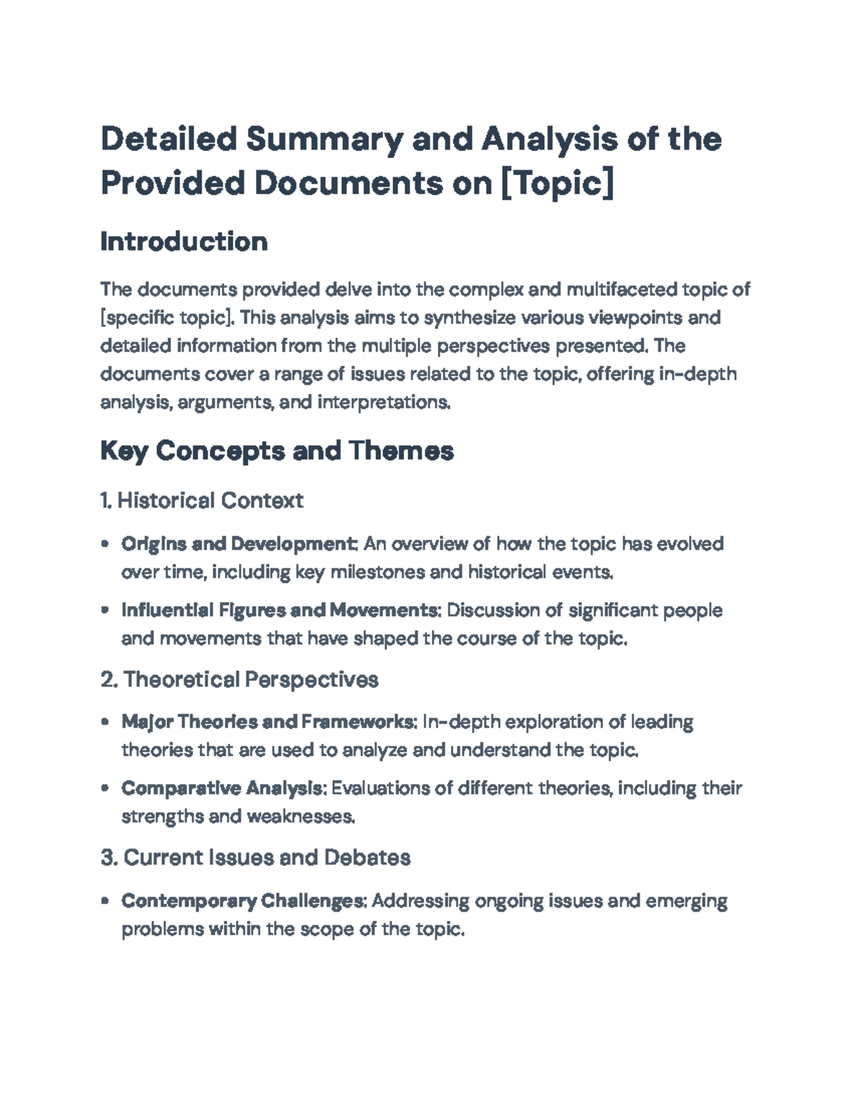 Detailed Summary and Analysis of [Topic] - Comprehensive Review ...