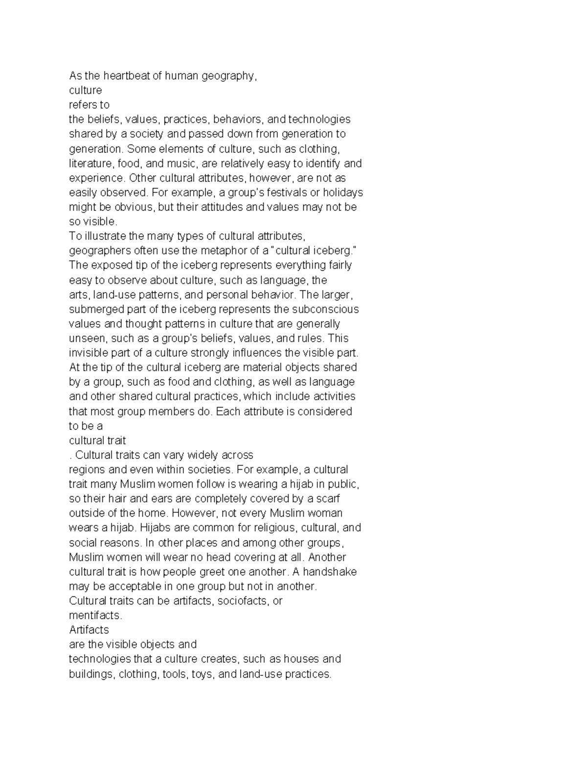 Cultural Change and Its Dynamics in Society (Course Code: SOC101) - Studocu