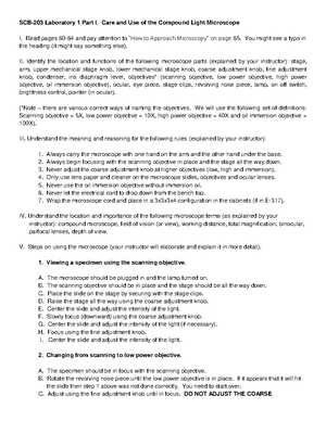 SCB203 Human Anatomy & Physiology I Lab Manual: Particle Movement ...