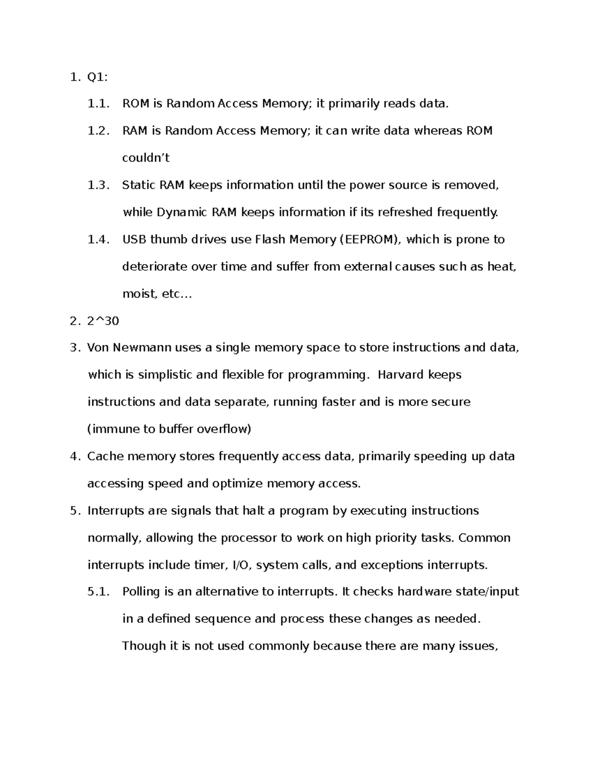 Lab05: Memory Types and Interrupts Overview - CS101 - Studocu