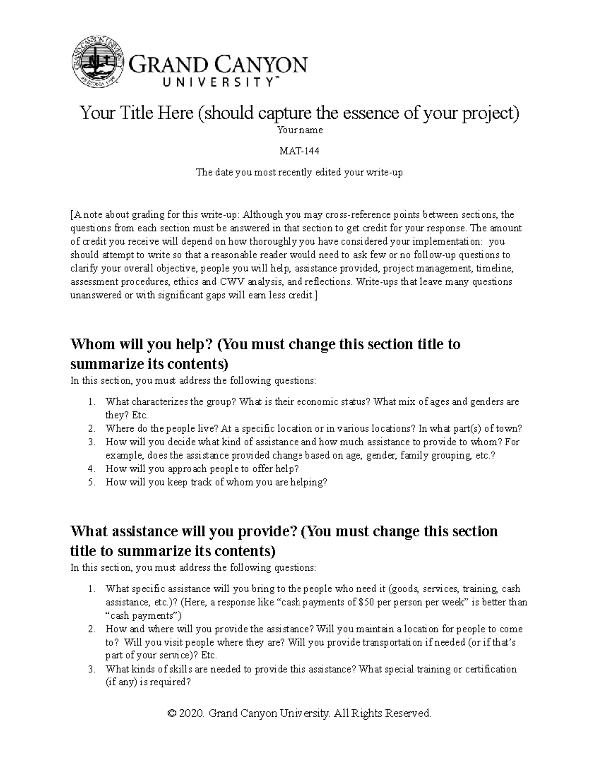 Major Assignment 3 Write-Up Template 202009 07 - Your Title Here ...