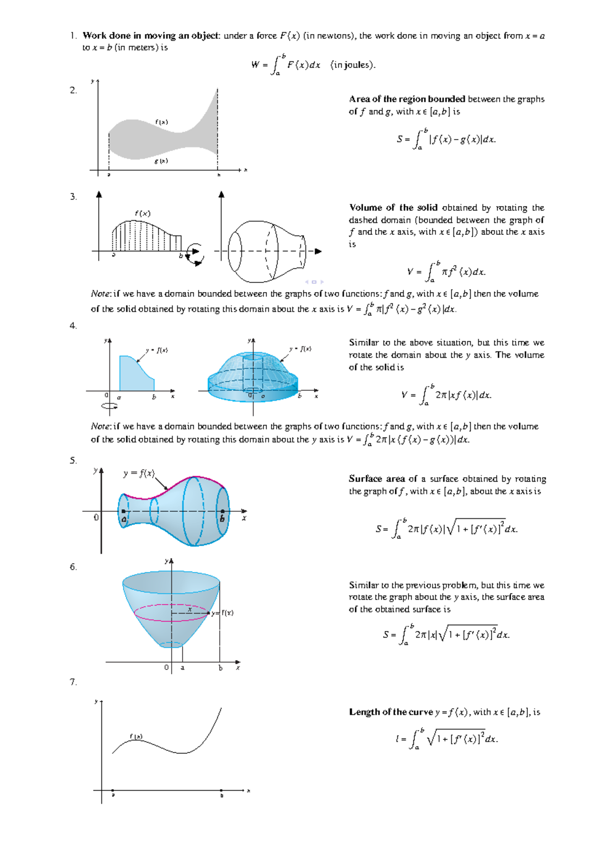 Applications of Integration 1 1 - Work done in moving an object: under ...