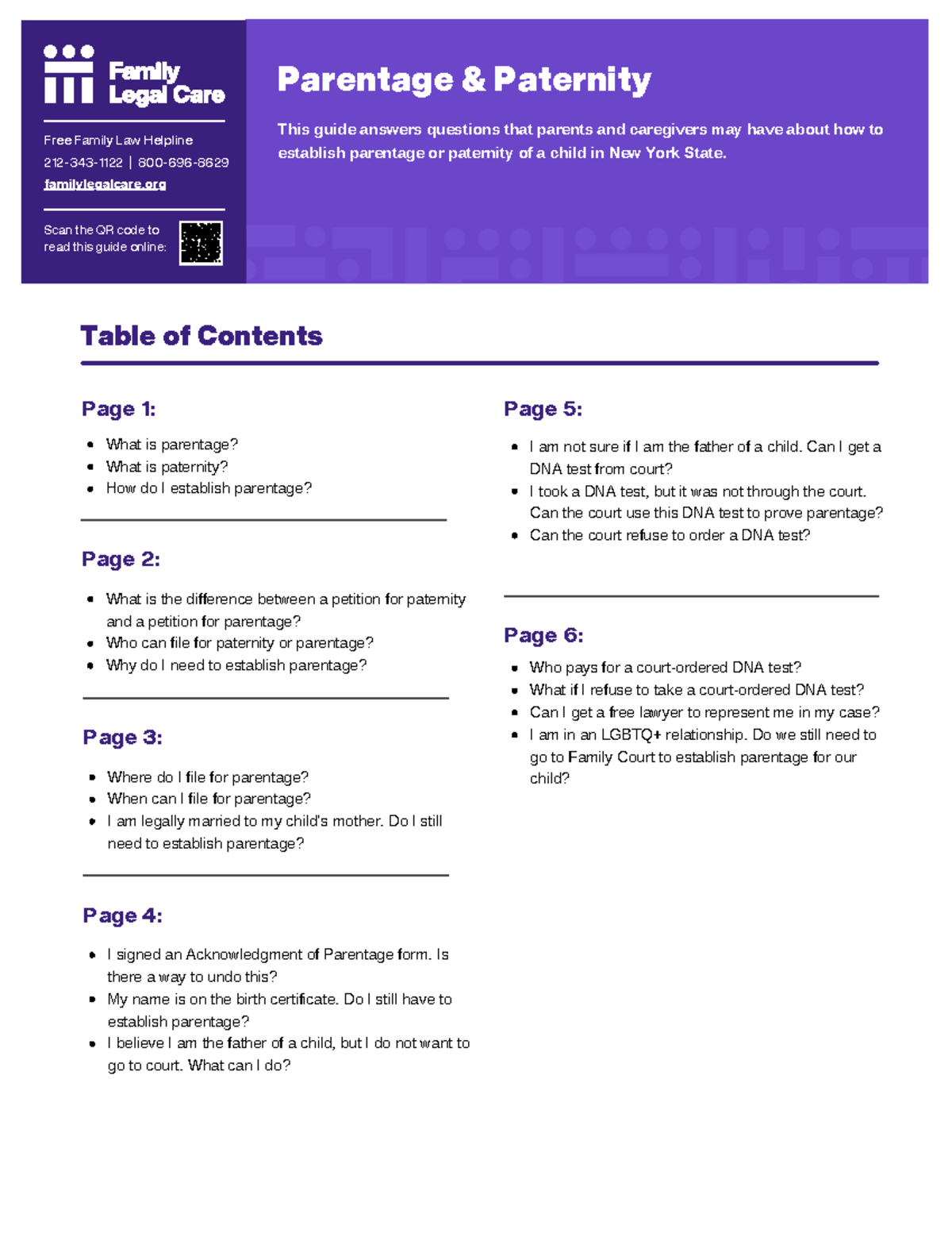 Parentage-Paternity-English - Page 1: Page 2: Page 5: Page 6: This ...
