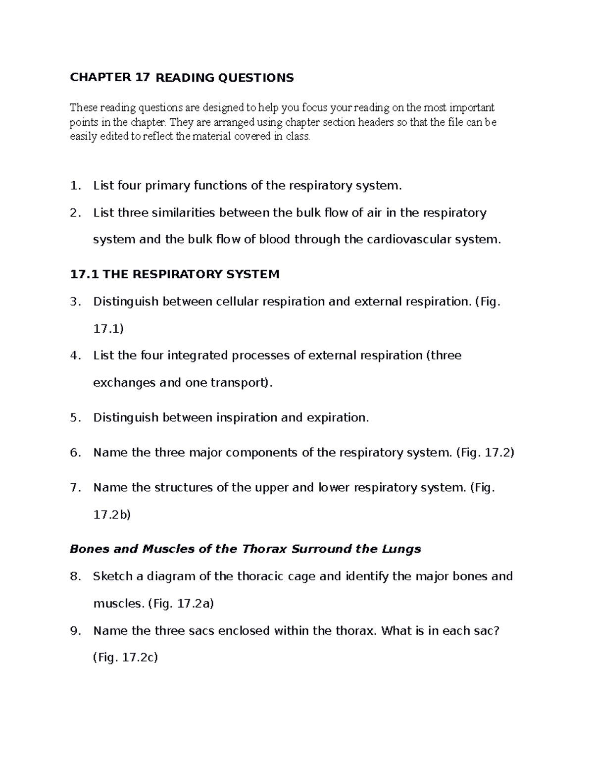 Silverthorn hp8 ch17 reading questions - CHAPTER 17 READING QUESTIONS ...