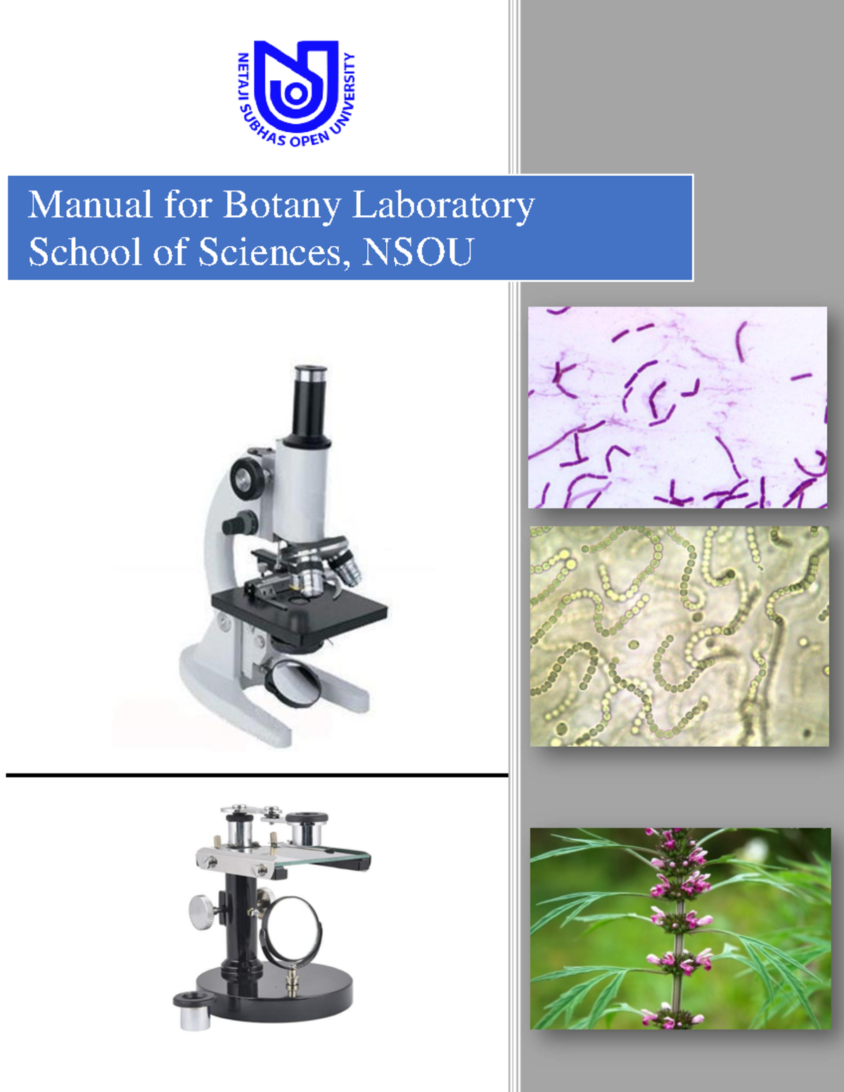 202002 04 Botany Lab Manual: Instruments, Exercises & Precautions - Studocu