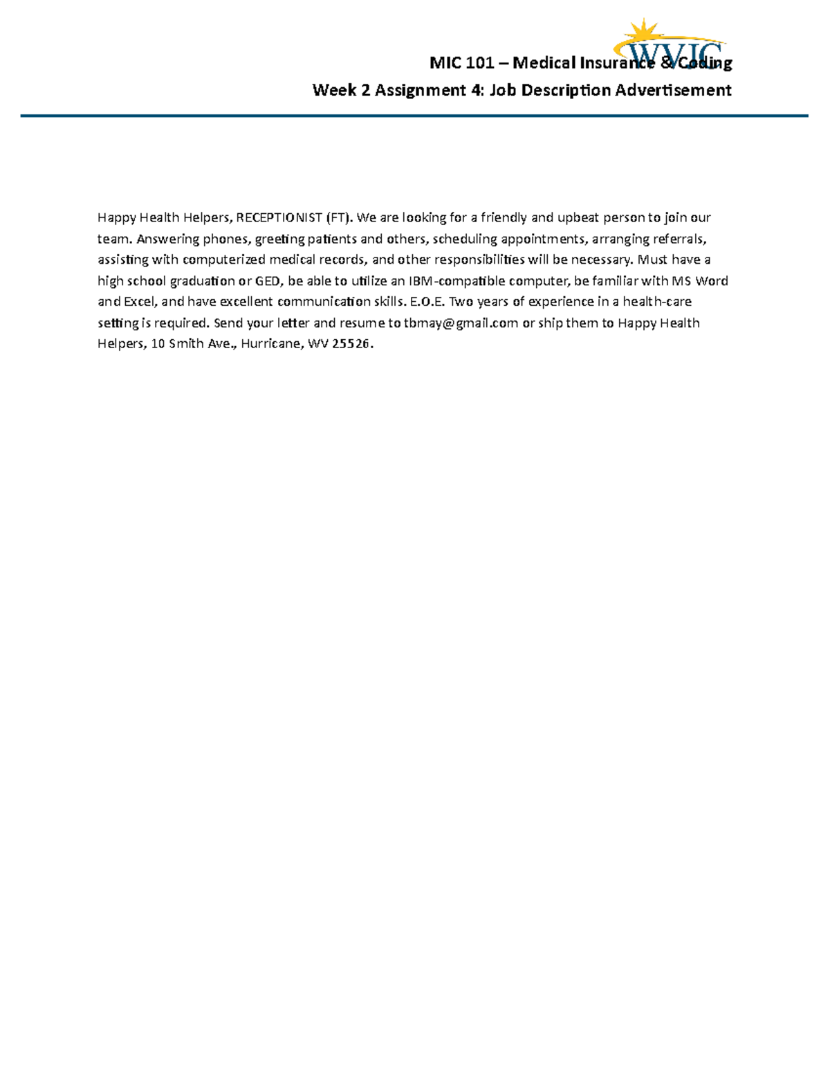 W2a4-2 taylormaynard - In this document you will find answers to ...