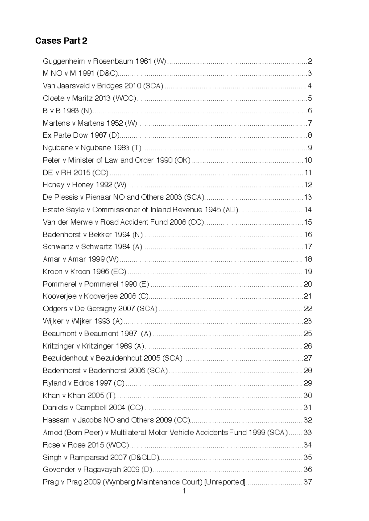 Case Law Analysis: Critical Breakdown of Key Cases (Part 2) (S) PDF ...