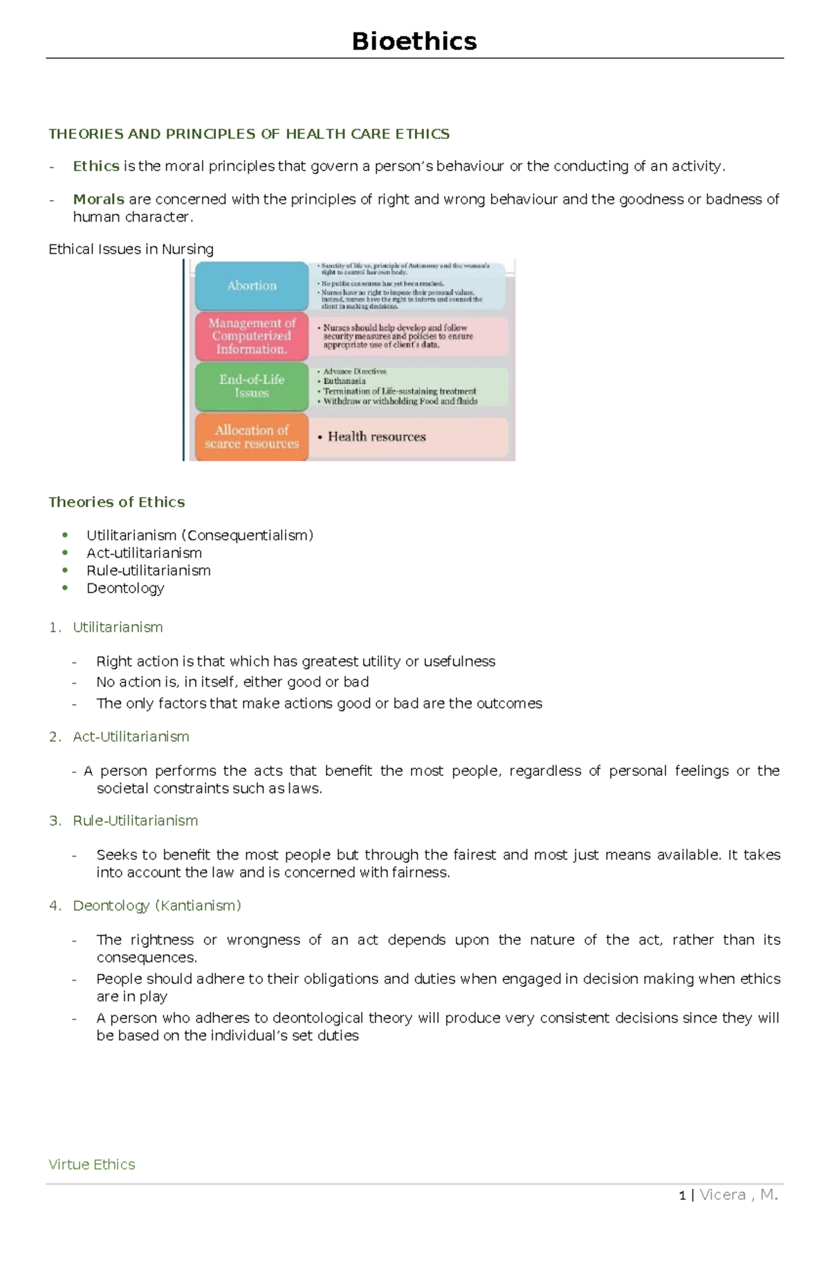 Transes - Health Care Ethics - Bioethics Lecture Notes - Studocu