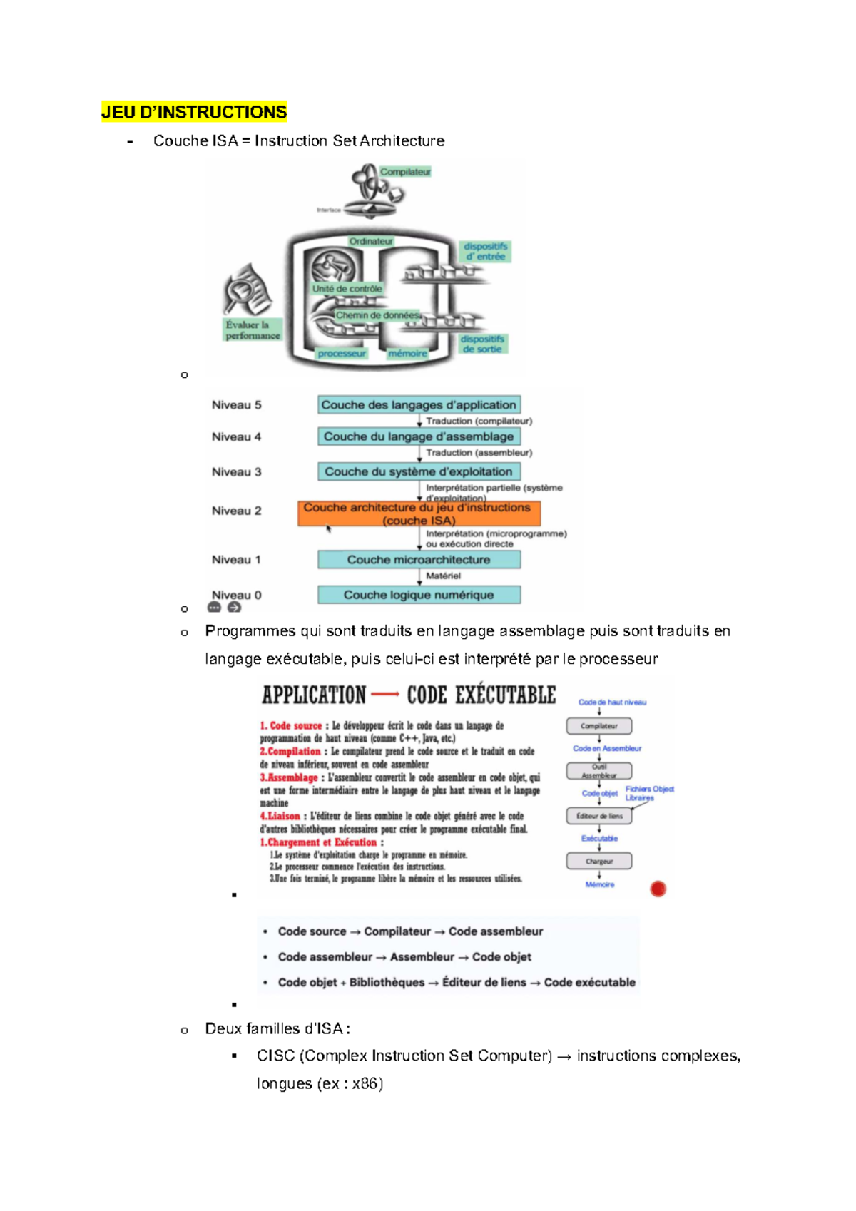 IFT1215 – Jeu d'instructions et Architecture ISA du LMC - Studocu