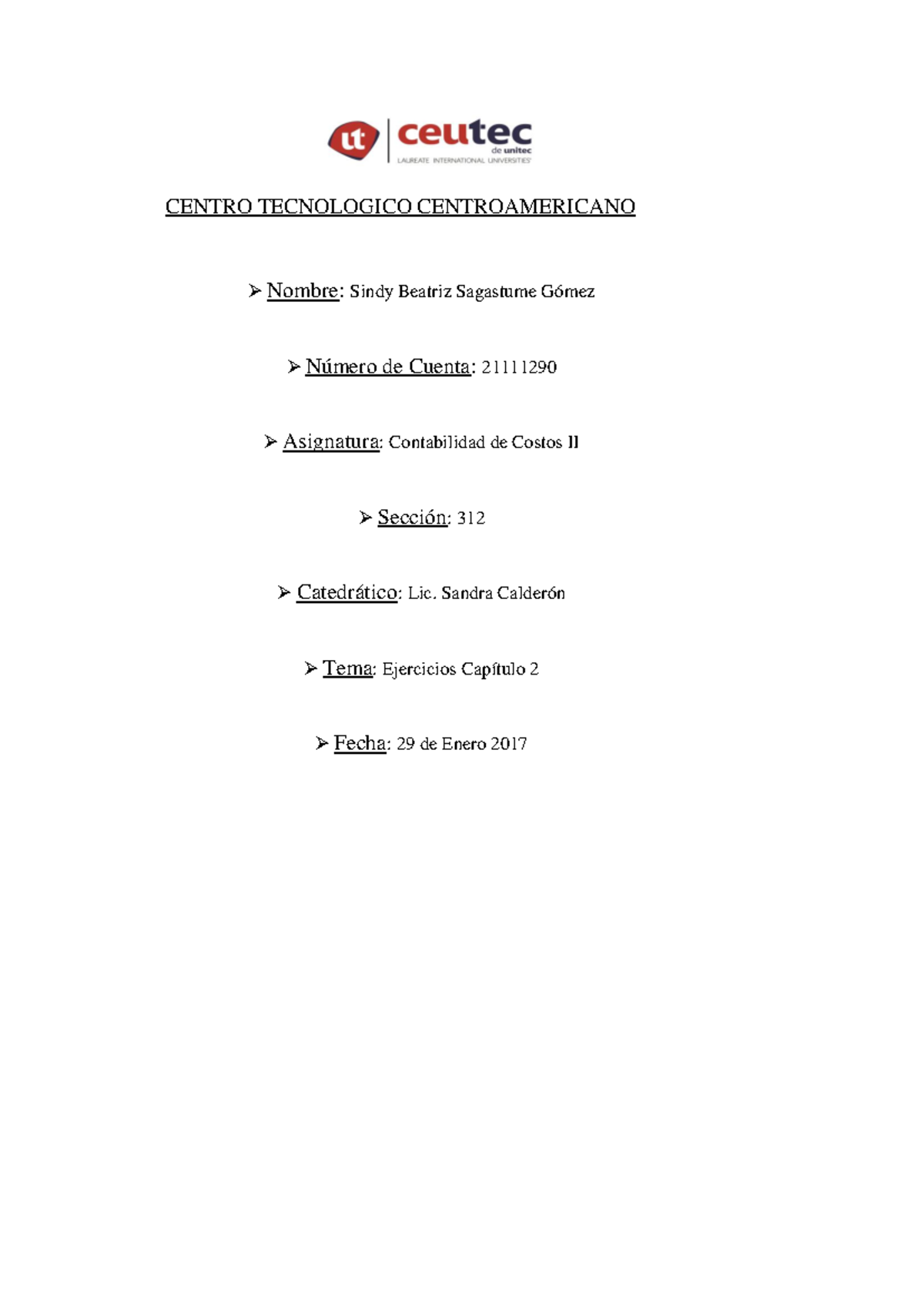 Ejercicios y Estados Financieros en Contabilidad de Costos II - 312 ...