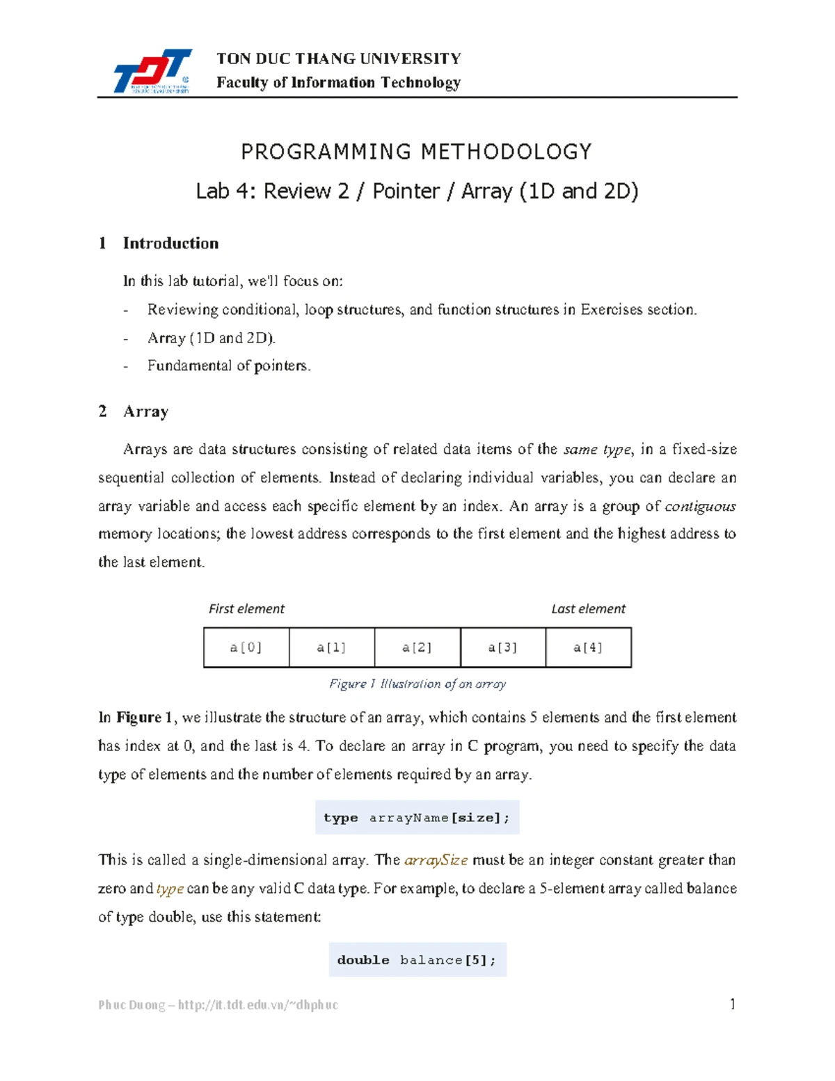 Lab 3 - Review of Functions & Program Structures in C - Studocu