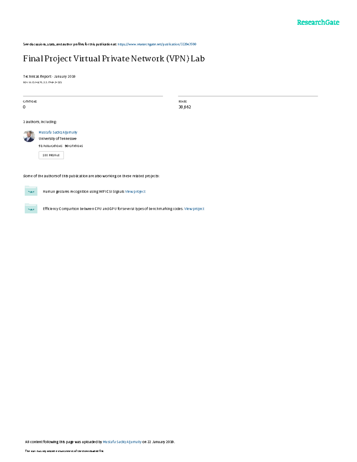 Virtual Private Network VPNproject - See discussions, stats, and author ...
