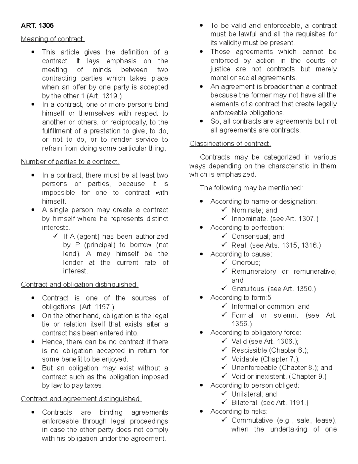 RFBT: Commodatum and Mutuum - Key Articles and Concepts Explained - Studocu