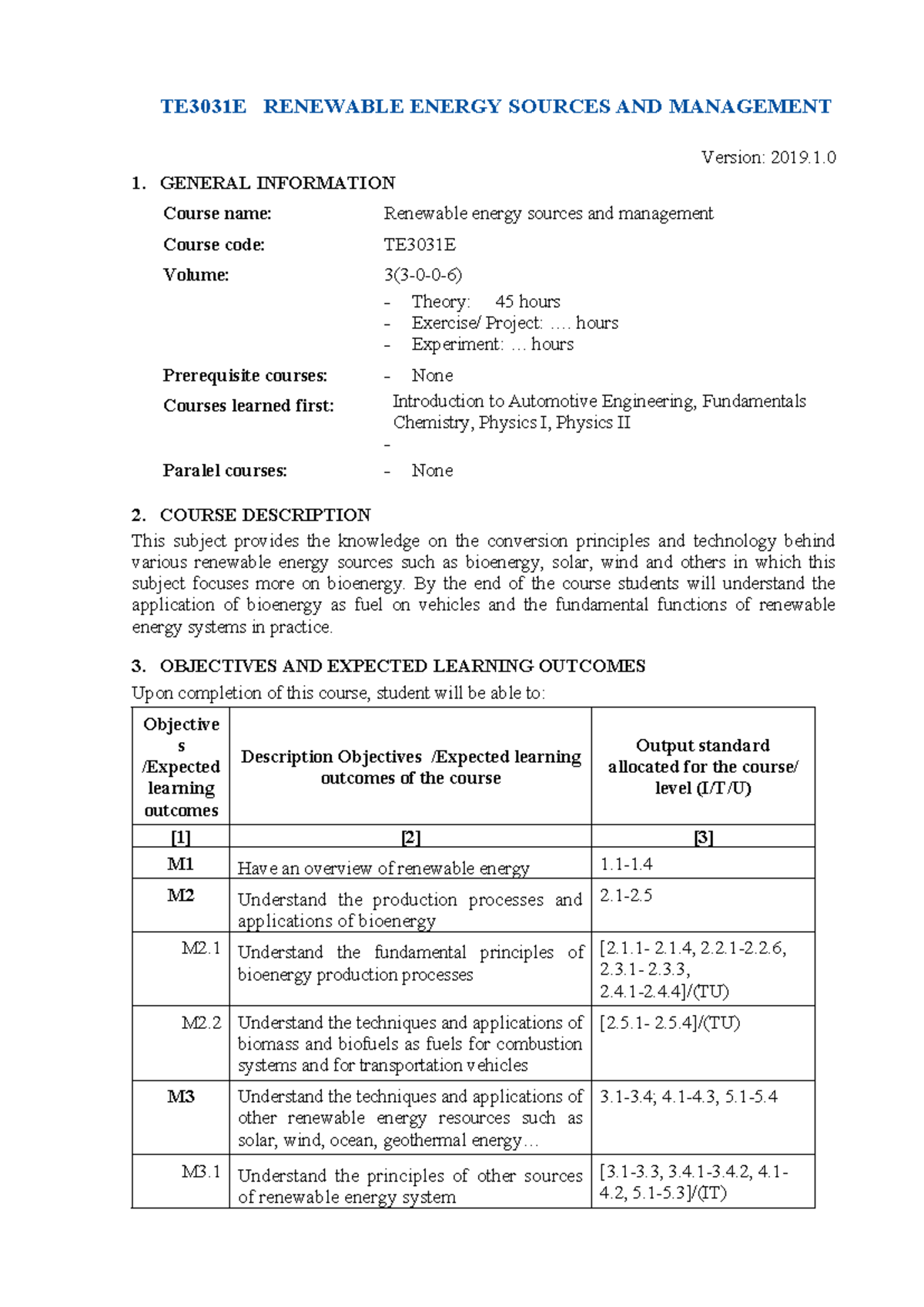 TE3031E Final Exam Study Guide: Renewable Energy Sources - Studocu