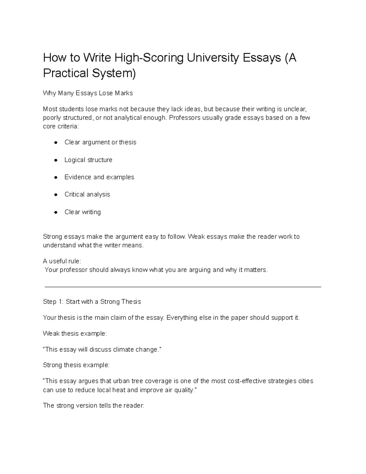 Basics of Essay Writing: A Practical Guide for University Students ...