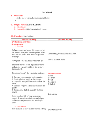 3I's - Moralist Criticism - lesson plan - TANGUB CITY GLOBAL COLLEGE ...